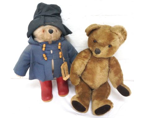 1970's GABRIELLE DESIGNS 'PADDINGTON BEAR'
complete with hat, duffle coat, luggage label and Dunlop rubber Wellinton boots, 5