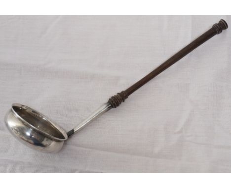 GEORGE IV SILVER TODDY LADLE
'D.C.R' Glasgow 1828, with turned wooden handle