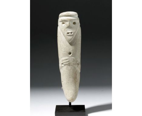 Pre-Columbian, Ecuador, Valdivian people, Earliest Horizon, ca. 2300 to 2000 BCE. An abstract human figure in the shape of a 