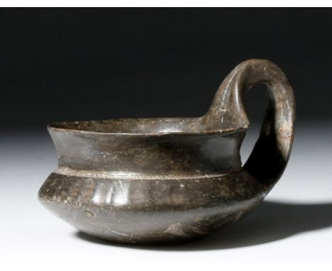 Villanovan culture (the earliest Iron Age culture of central and northern Italy), ca. 700-750 BCE.  This is a small kyathos w