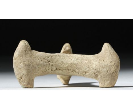 Ancient Near East, Holy Land, Middle Bronze Age I-II, ca. 2200 to 1750 BCE. A pottery tripod made for placing items in a kiln