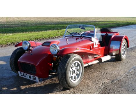 1987 Westfield 7 SE, 1599 cc. Registration number Q 417 WJR. Chassis number 86 SE 026. Engine number RK01673. Founded in 1983