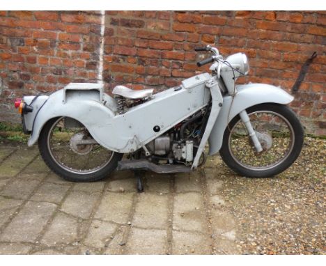 1966 Velocette LE, 192 cc. Registration number TAR 27D. Frame number 8138/34. Engine number 8138/3. Velocette's LE (little en