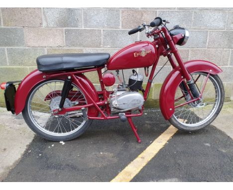 1958 Excelsior Consort, 98cc. Registration number 637 UYK (non transferrable). Frame number SAC 255. Engine number 605B 5523.