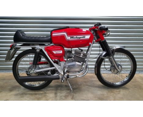 1974 Malaguti Olympique V5, 49 cc. Registration number XLY 850N. Frame number 50 TS 74715. Engine number TS 50 74715. Malagut