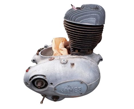 A Villiers/James 225 cc two-stroke single cylinder Mark 1H motor cycle engine, number 842A/7337. The Science Museum has the t