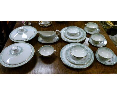 Quantity of Royal Doulton 'Berkshire' pattern tableware (part shelf)   Condition: 