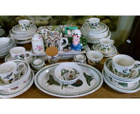 Quantity of Portmeirion Botanic Garden pattern tableware etc (part shelf)   Condition: 