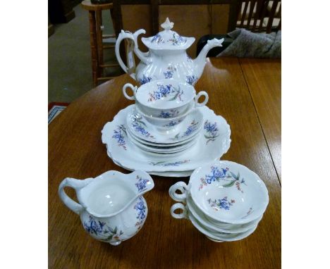 Mid 19th Century Old English design tea service decorated with foliate sprays   Condition: 