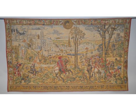 A FINE MAXIMILIAN TAPESTRY DEPICTING THE MONTH OF MARCH from a series of twelve, in The Louvre, Paris after Design by PIETER 