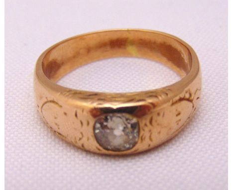 14ct gold and diamond ring, approx total weight 8.0g