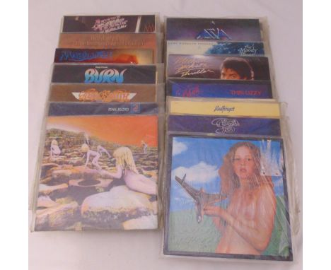 A quantity of vinyl LPs to include Aerosmith, Yes, Deep Purple, Blind Faith, Black Sabbath, Status Quo, Led Zepplin, Free, Ba