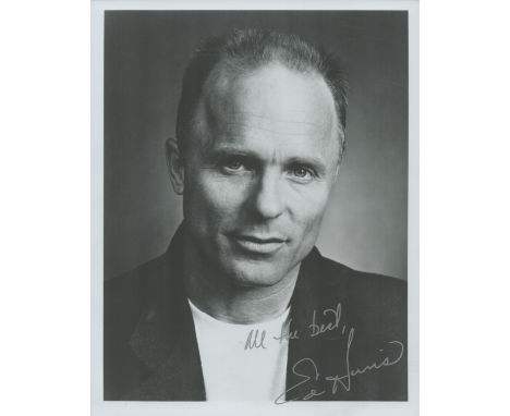 Ed Harris signed black & white photo 10x8 Inch. Is an American actor and filmmaker. His performances in Apollo 13 (1995), The