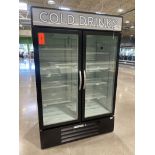 Beverage-Air Model: MMR49HC-1-B (S/N: 13004628), 2-Door Cold Drink Cooler, 51 in. x 32 in. x 78