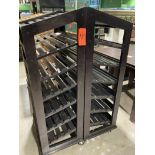 Lot - (3) Wood Rolling Bakery Fixture, 36 in. x 19.5 in. x 62 in. (Located In: Aloha, OR)