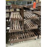 Lot - (1) Wood Rolling Bakery Fixture, 47 in. x 45 in. x 58 in. (Located In: Aloha, OR)