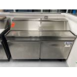 Avantco Model: 447APST60 (S/N: 8102458514) (2021) 60 in. 2-Door SS Refrigerated Sandwich Deli Prep