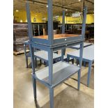 Lot - (3) Wood Display Tables, 39.5 in. x 24 in. x 25 in. (Located in: Aloha, OR)
