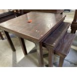 Lot - Nested Wood Table Display Fixture, (1) 48 in. x 48 in. x 36 in., (1) 38 in. x 38 in. x 30.5