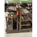 Lot - (2) Wood Rolling Bakery Fixture, 47 in. x 24 in. x 53 in. (Located In: Aloha, OR)