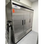 Atosa Model: MBF8508GR (S/N: MBF8508GRAUS1T0322021000C40021), Reach-In Vertical Cooler, 82 in. x
