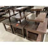 Lot - (3) Wood Rolling Bakery Fixture, 48 in. x 31 in. x 54 in. (Located In: Aloha, OR)