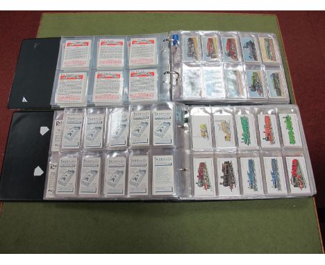 Railways. A Nice Thematic Collection of Cigarette and Non Tobacco Trade Cards; vintage and modern. In two albums. 