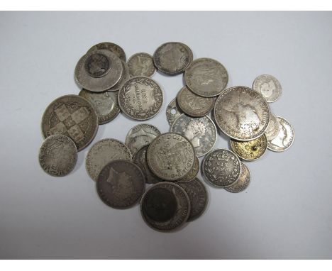 Approximately 126g of Mixed Silver Coins. Almost always GB and very regularly pre 1900. The coins are usually worn and/or dam