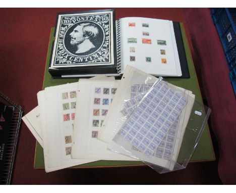 The Stamps of Luxembourg and Portugal, the latter being on album leaves largely used late XIX Century-early XX Century, a goo