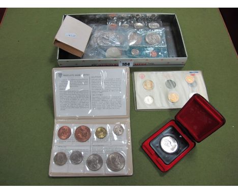 A 1944 Eight Coin Year Set, halfcrown to farthing. No silver threepence but the other coins are regularly offered in the high