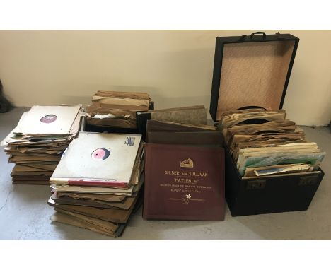 A large quantity of vintage classical, opera and folk music 78 records. With examples by Decca, His Master's Voice and Parlop