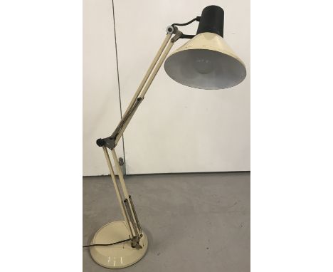A vintage BHS cream coloured angle pois lamp with metal shade.  