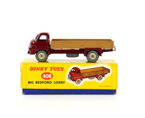 Dinky Toys 408 Big Bedford Lorry, maroon/tan, (boxed),