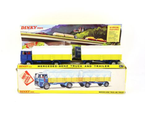 Dinky Toys 917 Mercedes-Benz Truck and Trailer, (boxed),