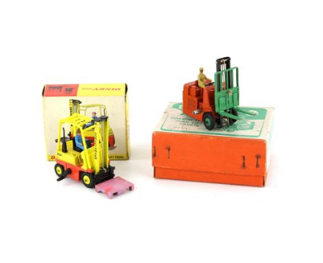 Dinky Toys 14c Coventry Climax Fork Lift Truck,  and 404 Conveyancer Fork Lift Truck, (2),