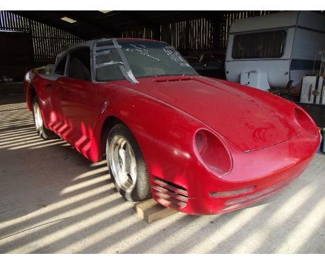 A 1969 left hand drive Porsche 911T/959 replica, chassis number 9110123834, red. This 911T has recently been imported from Ca