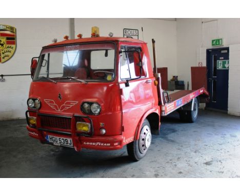 A 1971 left hand drive Fiat 625 Caro Attrezzi (recovery truck), registration number HGU 539J, red. This recovery truck would 