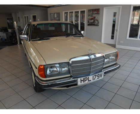 A 1980 Mercedes-Benz 230C coupé, registration number HPL 179V, chassis number 12304322017692, engine number 11595422068356, c