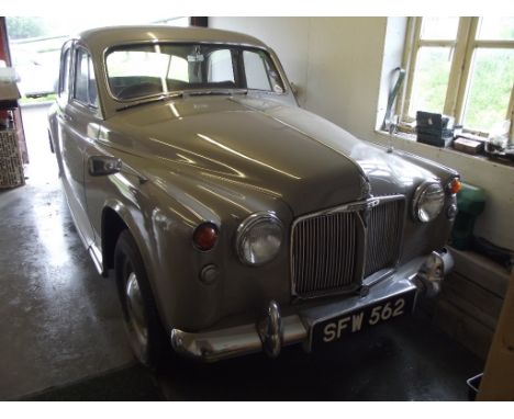 A 1958 Rover P4 60, registration number SFW 562, chassis number 600900423, engine number 600900461, grey. This original P4 ha