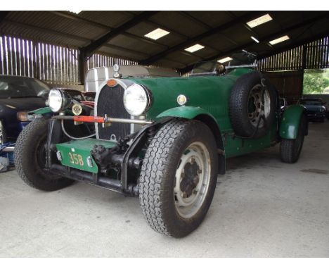 A 1966 left hand drive Bugatti Type 35B replica, chassis number AZ252928, green. Bugatti's Type 35 is instantly recognised th