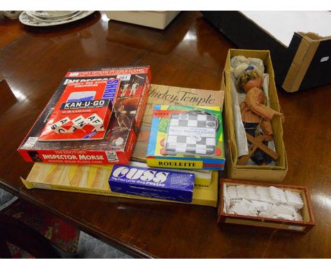 Collection of vintage games, Pelham puppet etc