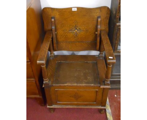 Small oak monks bench