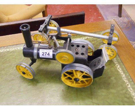 Mammod steam engine with trailer