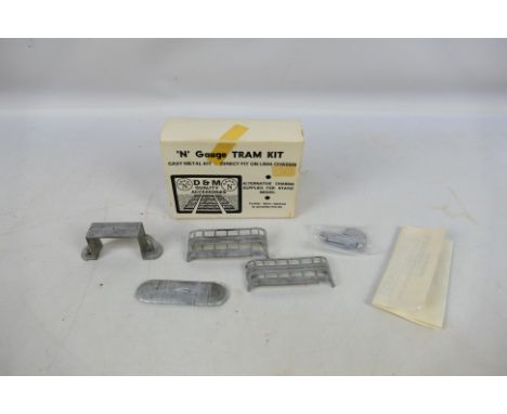 D&M Models - A boxed D& M Models WNT101 N gauge white metal model tram kit. The unbuilt kits come with several parts which ap