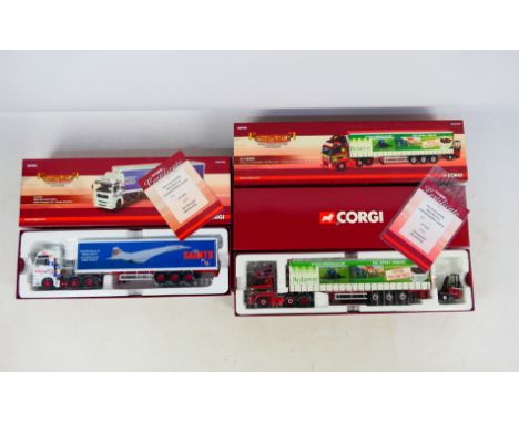 Corgi - Two boxed Corgi 'Hauliers of Renown' Limited Edition 1:50 scale diecast model trucks. Lot consists of Corgi CC14009 V
