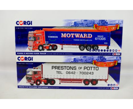 Corgi - Two boxed Corgi 'Hauliers of Renown' Limited Edition 1:50 scale diecast model trucks. Lot consists of Corgi CC15502 V