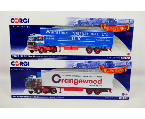 Corgi - Two boxed Corgi 'Hauliers of Renown' Limited Edition 1:50 scale diecast model trucks. Lot consists of Corgi CC15602 V