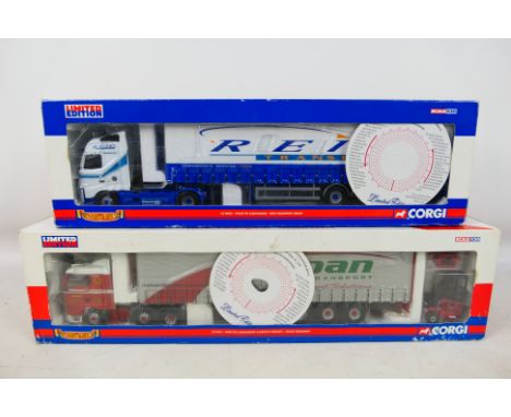 Corgi - Two boxed Corgi 'Hauliers of Renown' Limited Edition 1:50 scale diecast model trucks. Lot consists of Corgi CC14003 V