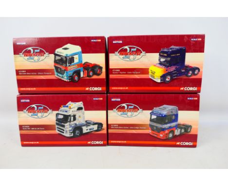 Corgi - Four boxed Limited Edition diecast trucks from from Corgi's 'Truckfest 25' series. Lot consists of CC13810 Mercedes B