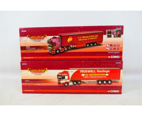 Corgi - Two boxed Corgi 'Hauliers of Renown' Limited Edition 1:50 scale diecast model trucks. Lot consists of Corgi CC13617 D